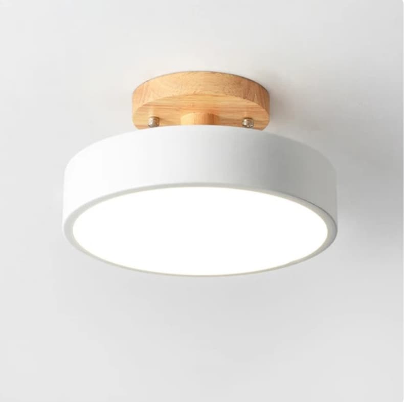 Modern Wooden Pendant Light Embracing Minimalist Design, Elegant Hanging Ceiling Fixture, two colours image 3