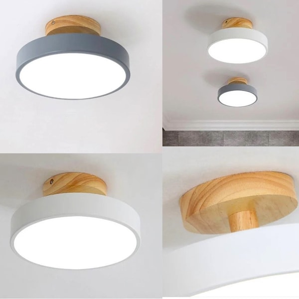 Modern Wooden Pendant Light  Embracing Minimalist Design, Elegant Hanging Ceiling Fixture, two  colours