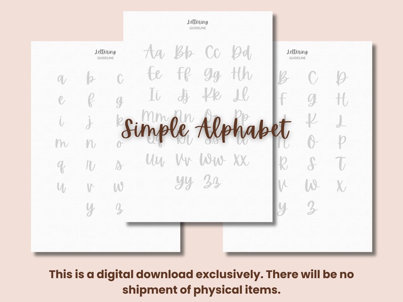 20 Procreate Lettering Brush, Printable Hand Lettering Practice Sheets ...