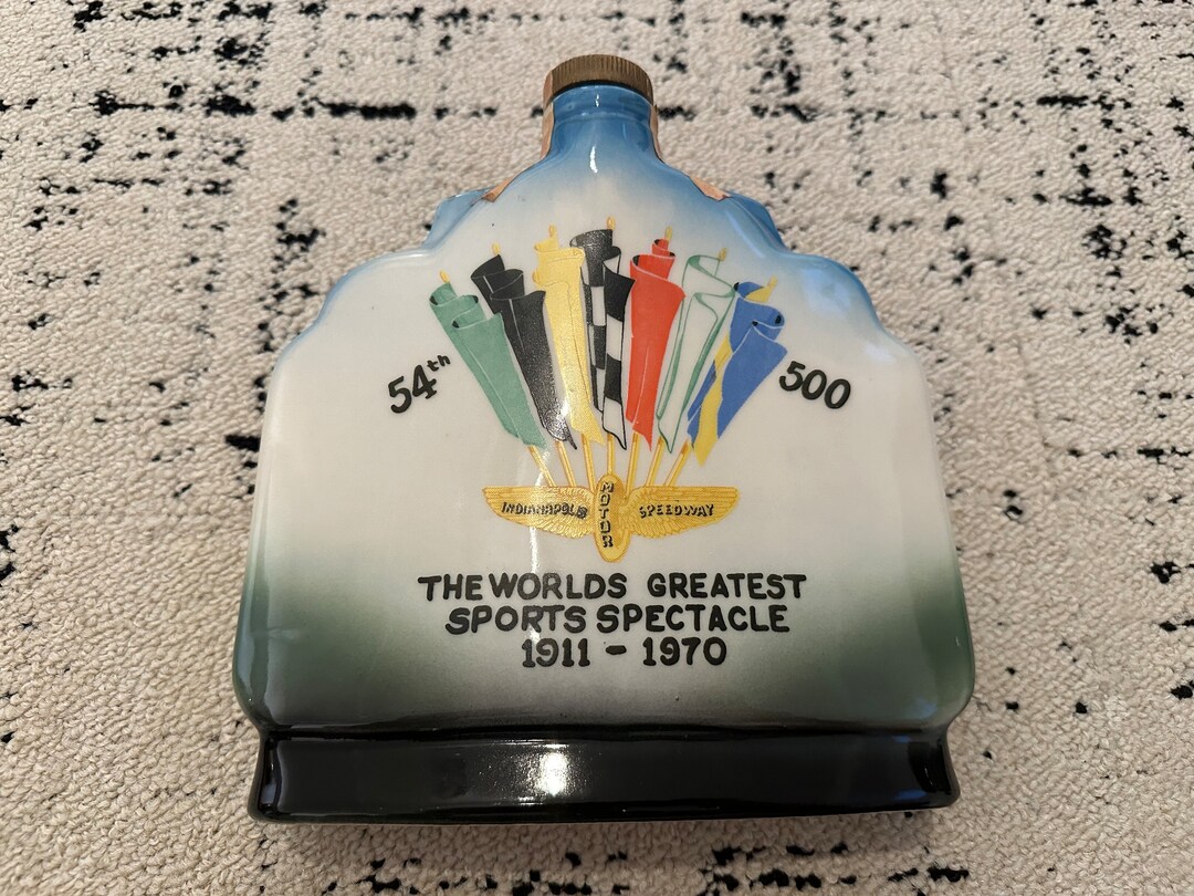 1970 Indianapolis 500 Jim Beam Whiskey Decanter Etsy