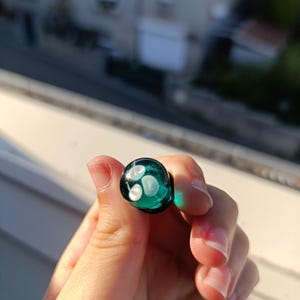Ecarteur plein de méduses/perles en verre fait main