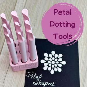 Petal-Shaped Dotting Tools – Mandala, Pointillism, Paint, Pottery, Cold Porcelain, Mixed Media