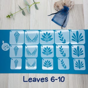 15/30 Mandala Stencils, Model Leaves, Swoosh Stencil, Drawing Stencil, Dot mandala patterns, geometric symmetry, reusable.