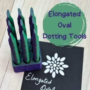 Elongated Oval Shaped Dotting Tools – Mandala, Pointillism, Paint, Pottery, Cold Porcelain, Mixed Media