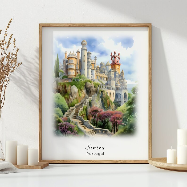a picture of a castle on a hill