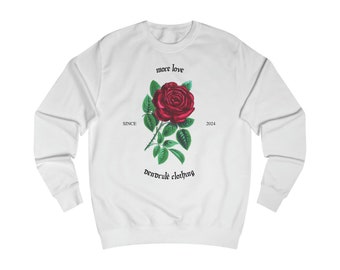 Men Sweatshirt More Love Rose Valentine Day