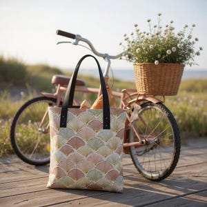 Printed Canvas Tote Bag: Urban or Basic Styles