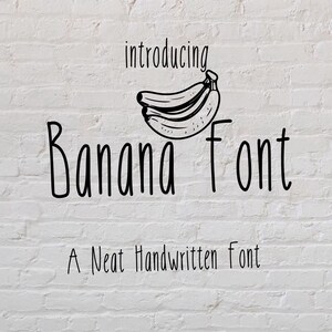Bananenschrift - eine ordentliche handgeschriebene Schrift - digitale Schrift - klare Handschrift für Notizen - Lernnotizen, Goodnotes, digitaler Planer