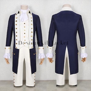 Alexander Hamilton Military Uniform: Revolutionary War Frock Coat Costume