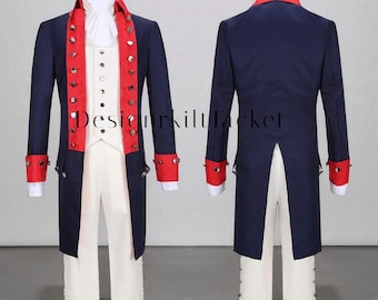 Revolutionary War Uniform: Men's Colonial Military Frock Coat