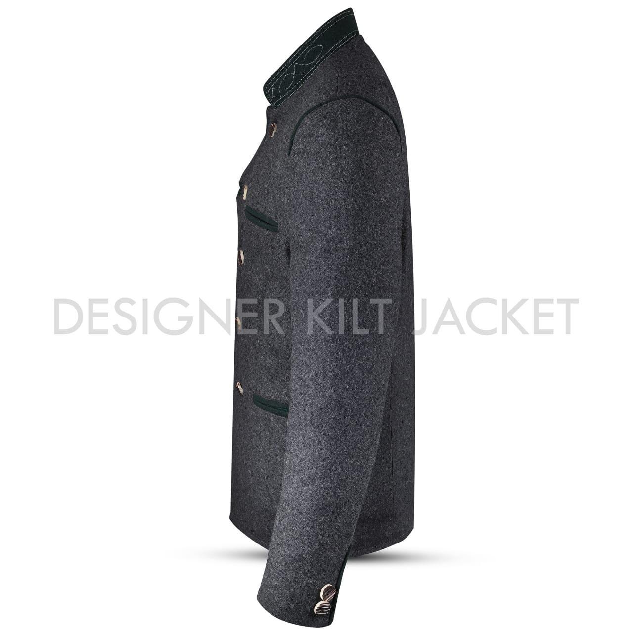 Men's German Tyrolean Jacket | Bavarian Wool Jacket | Austrian