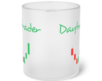 Frosted Glass Tasse Daytrader mit Kerzen, Kaffeetasse, Teetasse