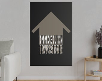 Wandbild mit Rahmen, Immobilieninvestor mit Haus