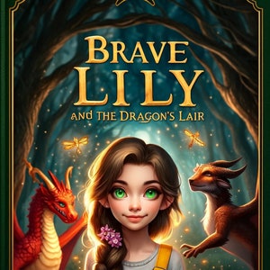 Brave Lily and the Dragon&#39;s Lair, children&#39;s books, bedtime stories, kids fairy tales, magical adventures, animal stories