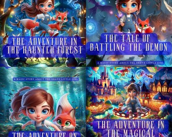 Marina et le renard enchanté : une aventure magique, une série de 4 épisodes au total. livres pour enfants, histoires pour s'endormir, contes de fées pour enfants