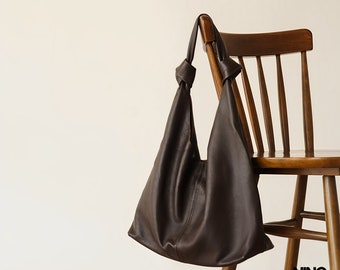Large Leather Slouchy Shoulder Bag, Casual Leather Tote Bag, Leather Hobo Bag, Slouchy Bag, Everyday Purse, Womens Leather Handbag