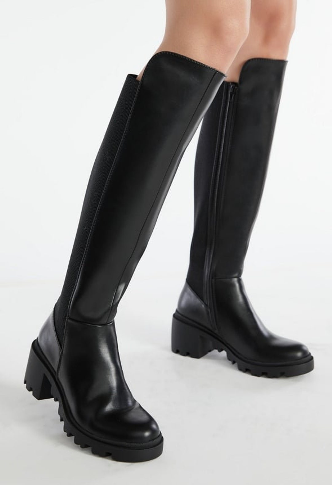 ayden chunky block heel boot
