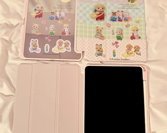 iPadケース　シルバニア Sylvanian Families iPad Case - Pastel Gingham Cover for Apple iPad