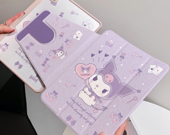 Kawaii Kuromi iPad Case – Sanrio Purple Kuromi Cover for iPad A16