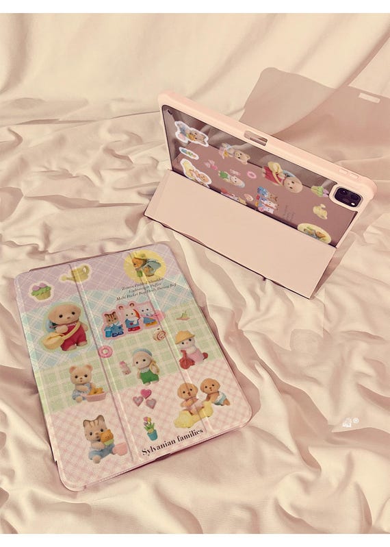 iPadケース　シルバニア Sylvanian Families iPad Case - Pastel Gingham Cover for Apple iPad