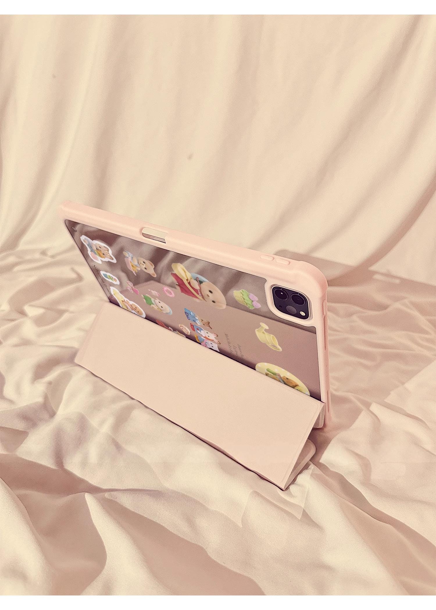 Sylvanian Families iPad Case - Pastel Gingham Cover for Apple iPad