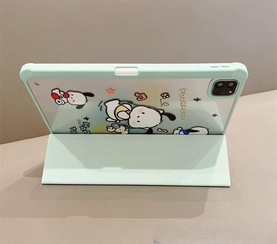 iPad本体 pecopoco Kawaii Pochacco iPad Case – Sanrio Cover With Pochacco Mint Green