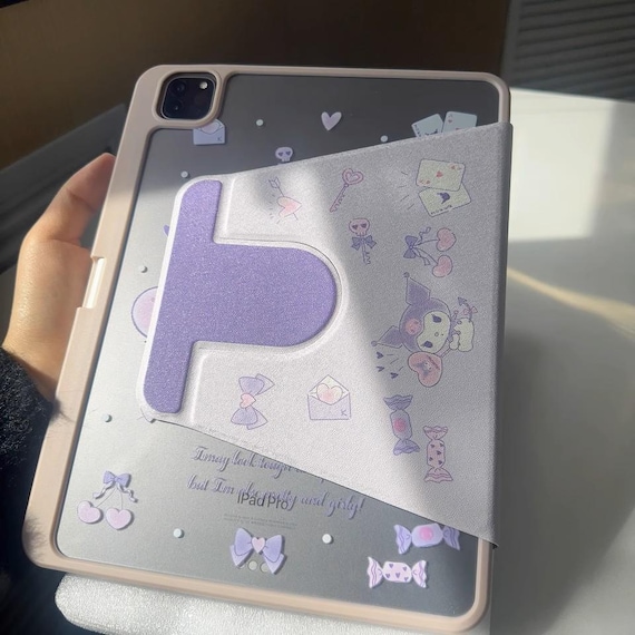 Kawaii Kuromi iPad Case – Sanrio Purple Kuromi Cover for iPad A16
