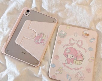 Sylvanian Families iPad Case - Pastel Gingham Cover for Apple iPad