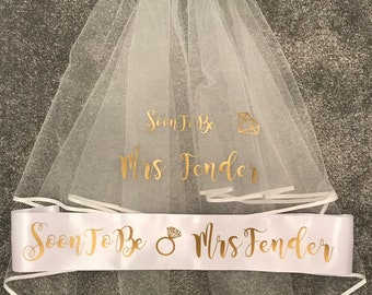 Personalised Hen Party Sash - Bride to Be