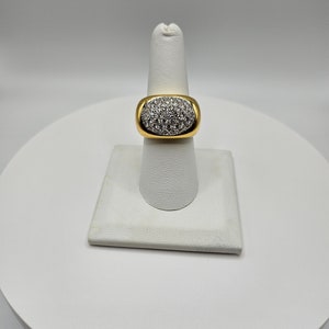 Diamond Pave Ring in 18K Yellow Gold