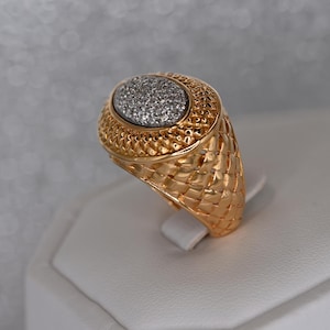 18K Yellow Gold Diamond Ring