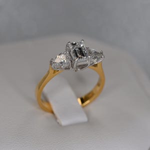 18K Yellow Gold Diamond Engagement Ring