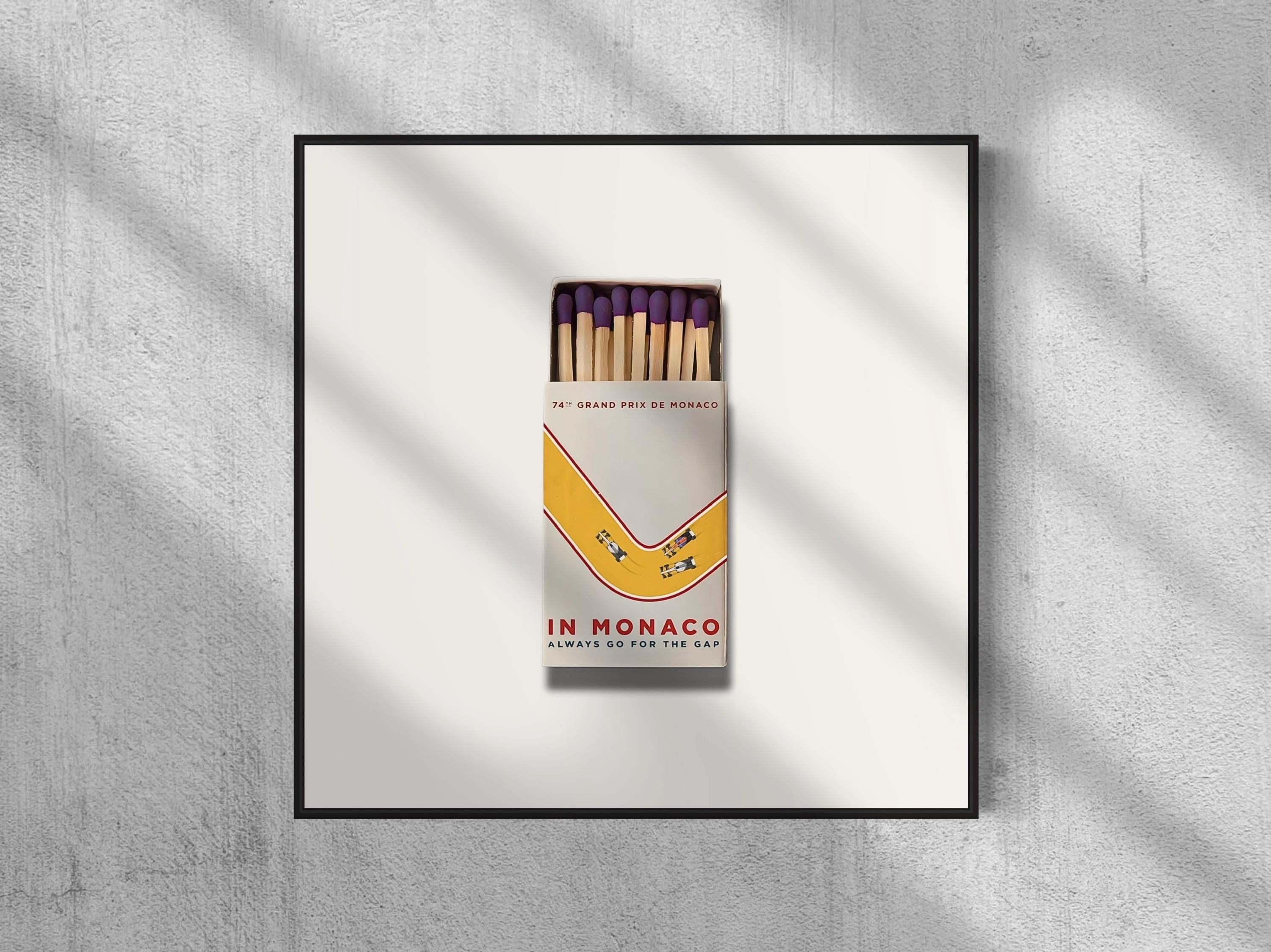 74th Grand Prix Formula One Monaco Matchbox Wall Art