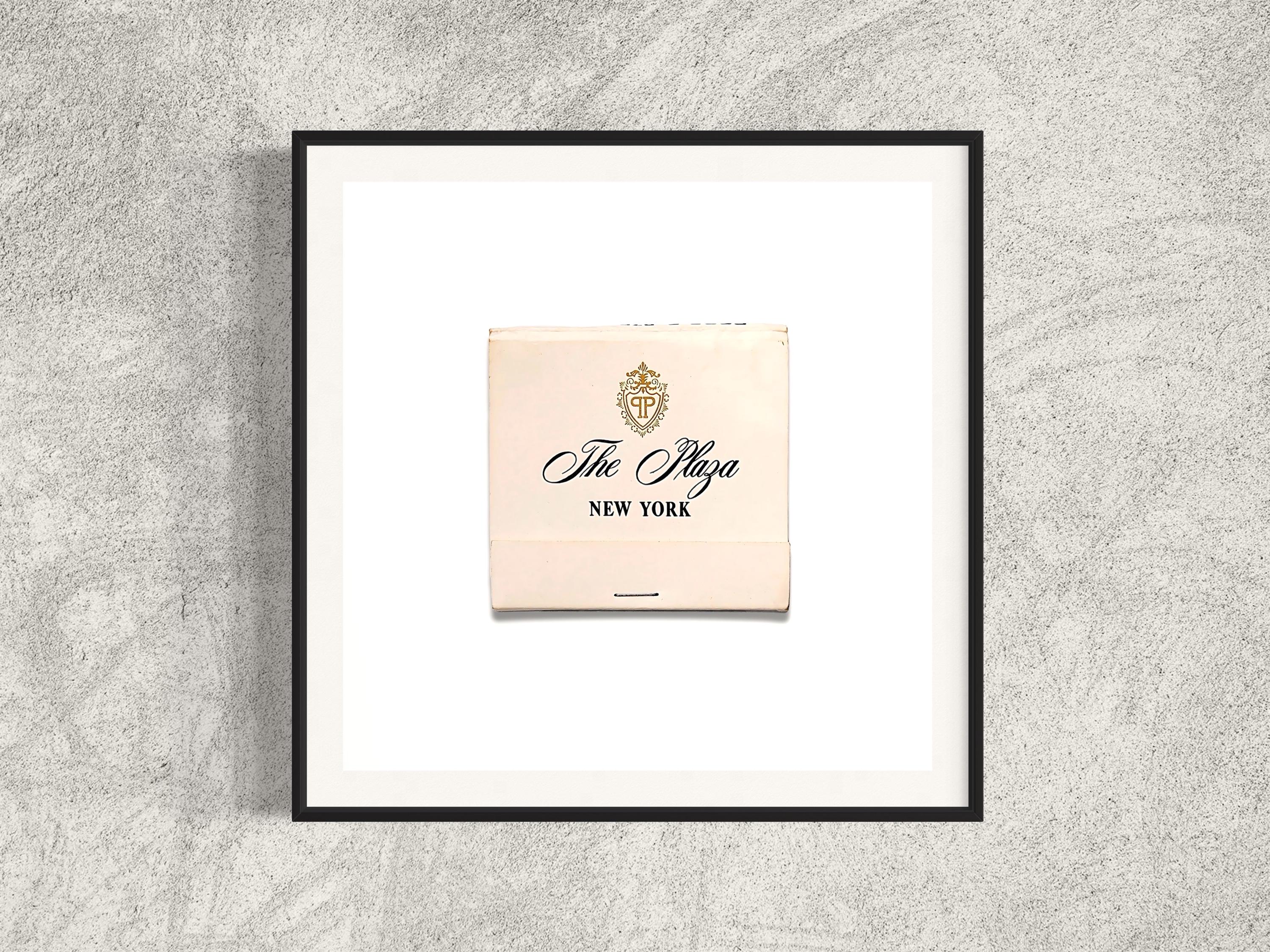 The Plaza Hotel Matchbook Print | New York travel art, vintage matchbox, classy wall art, digital download, unique gift idea