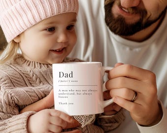 Funny Dad Definition Mug, Father's Day Gift, Coffee Lover