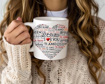 I Love You In Every Language Mug – Romantic Coffee Gift