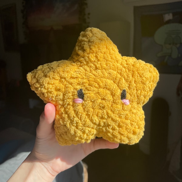 Crochet Star Plushie - Yellow