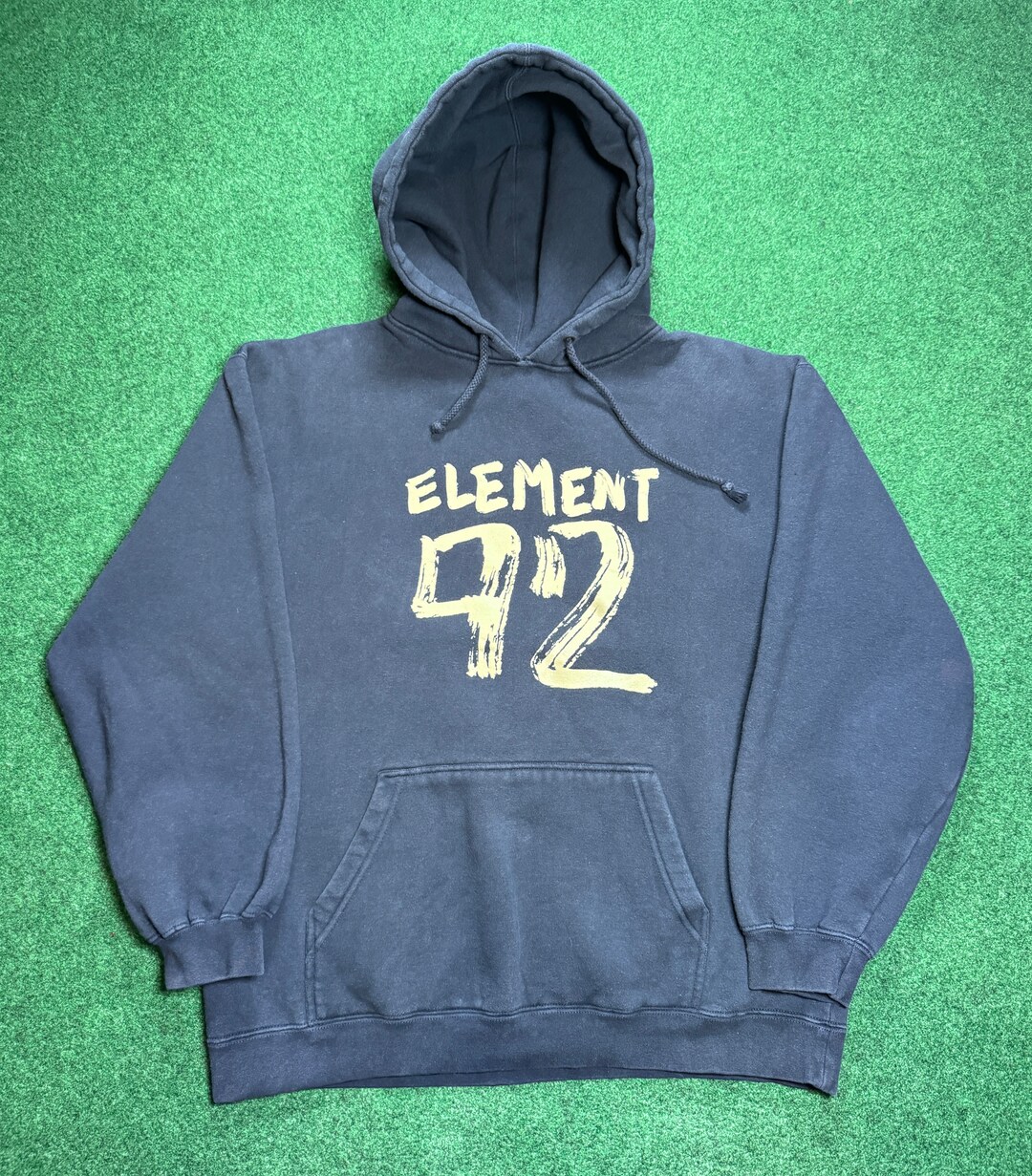 Sweat à Capuche Element Vintage - Noir, Imprimé Skate - Taille 14 Ans - Coton - Occasion Bon état