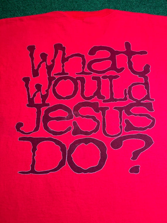 Vintage What Would Jesus Do? Men’s XL Jesus T Shi… - image 5