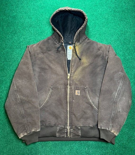 Vintage 90s INSANE Faded Brown Carhartt Quick Duck