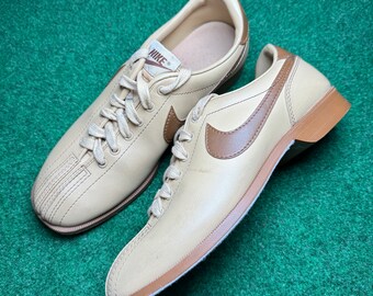Rare Vintage 80s Nike Split Toe Brown Men’s 7 Bowling Shoes