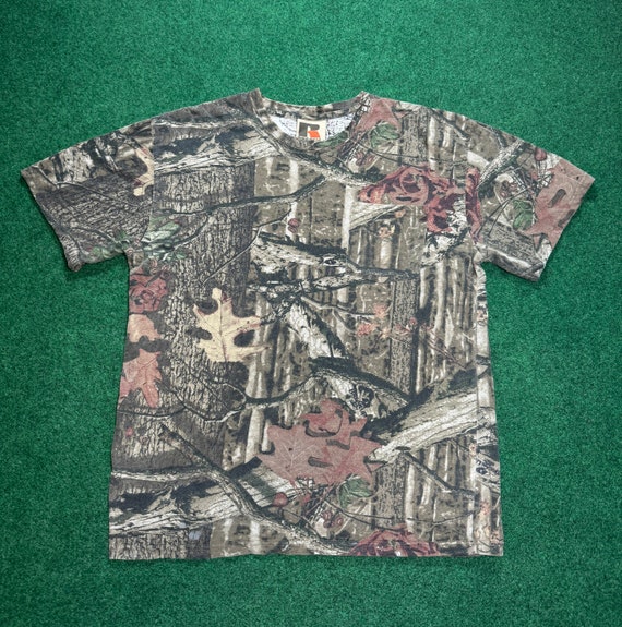 Vintage Y2K Russell Athletic Realtree Camo Mens La