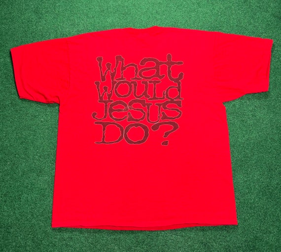 Vintage What Would Jesus Do? Men’s XL Jesus T Shi… - image 2