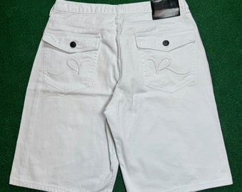 Vintage Y2K Rocawear White Denim Shorts Mens 36 Jorts