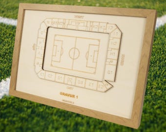 Aue-Bad Schlema Hölzerner Blockplan, Fussballliga, Verein, Fussball, Fanartikel, Arena, Individuell, persönliches Geschenk, Wanddeko