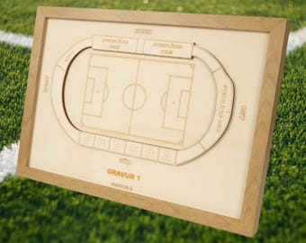 Münster Wooden Block Plan, Football League, Club, Football, Fan Merchandise, Arena, Individual, Personal Gift