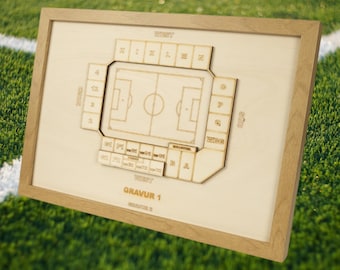 Fürth Wooden Block Plan, Football League, Club, Football, Fan Merchandise, Arena, Individual, Personal Gift
