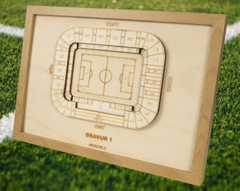 Dresden Wooden Block Plan, Football League, Club, Football, Fan Merchandise, Arena, Individual, Personal Gift