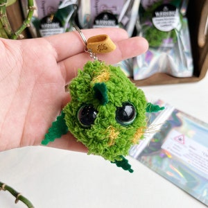 Crocheted nug keychain