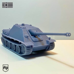 Jagdpanther Sd Kfz Jagdpanzer Panzer German Tank Destroyer WW2 28mm 20mm 15mm Miniature Tabletop Wargaming Bolt Action Vehicle 3D Printed
